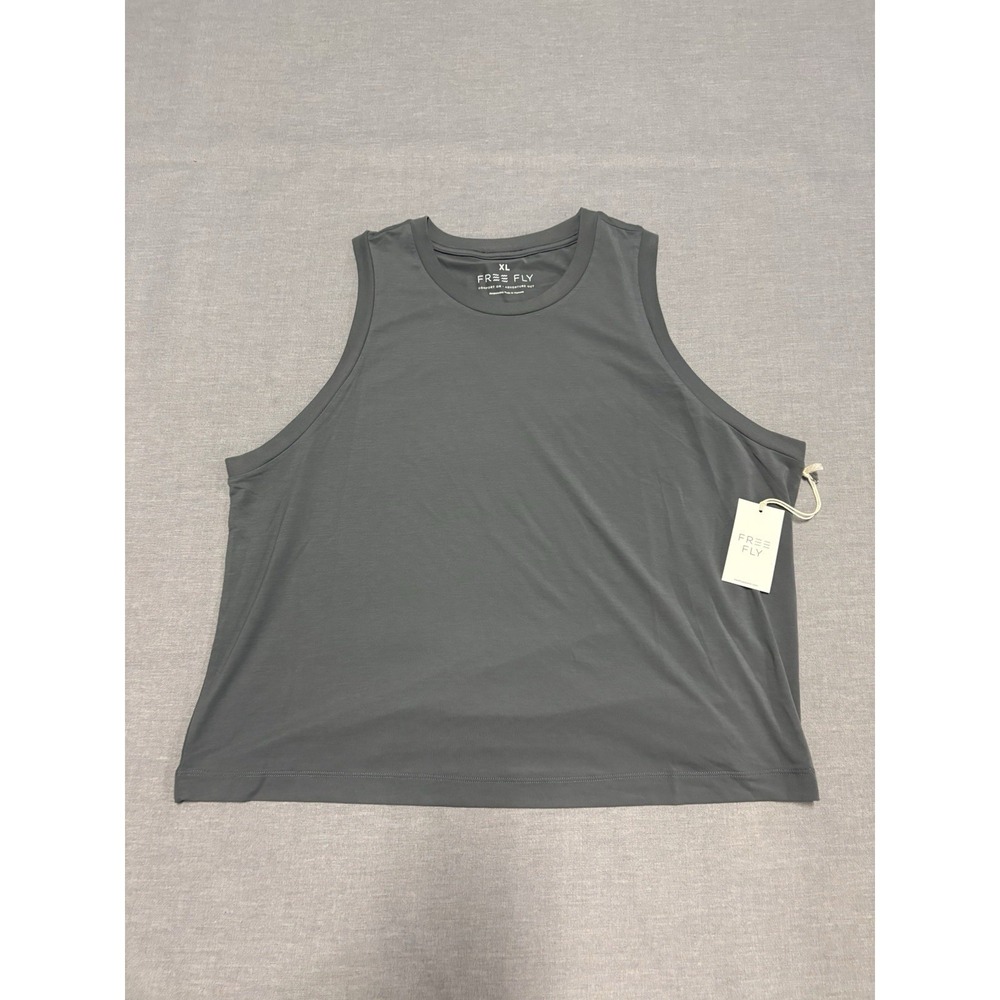 Free Fly Women's Elevate Lightweight Tank Top Smoke Grey Size XL NEW NWT